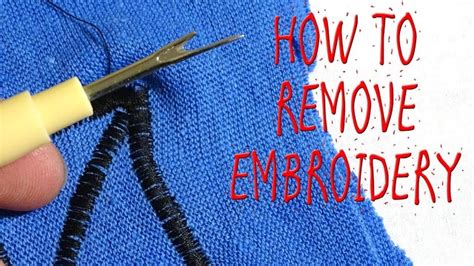 How to Take Embroidery Off: A Journey Through Threads and Time