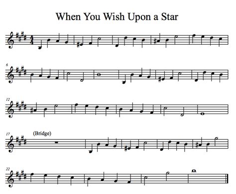 when you wish upon a star trumpet sheet music: How does the melody of When You Wish Upon a Star reflect the essence of hope and aspiration?